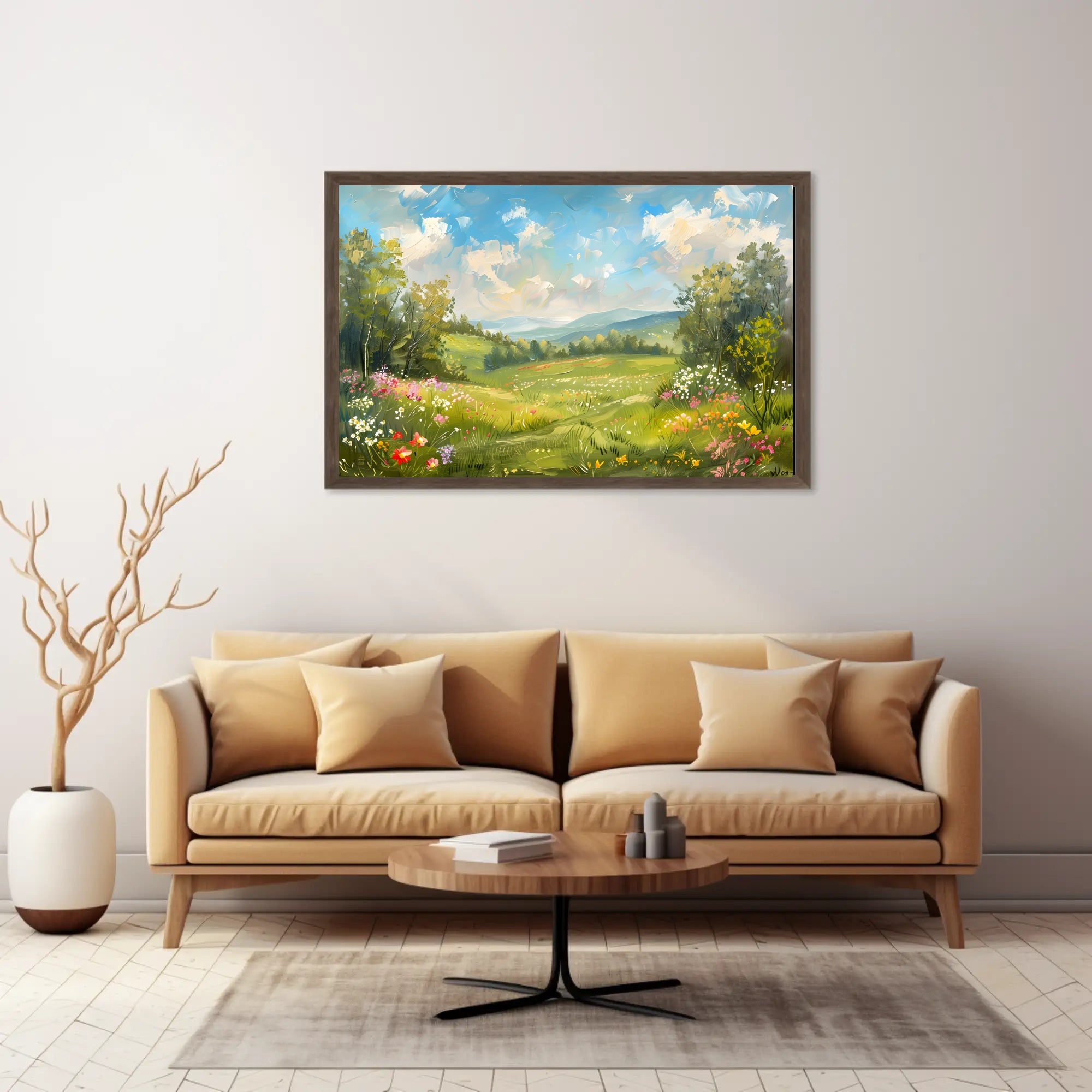 Serene Meadow Blossoms Poster