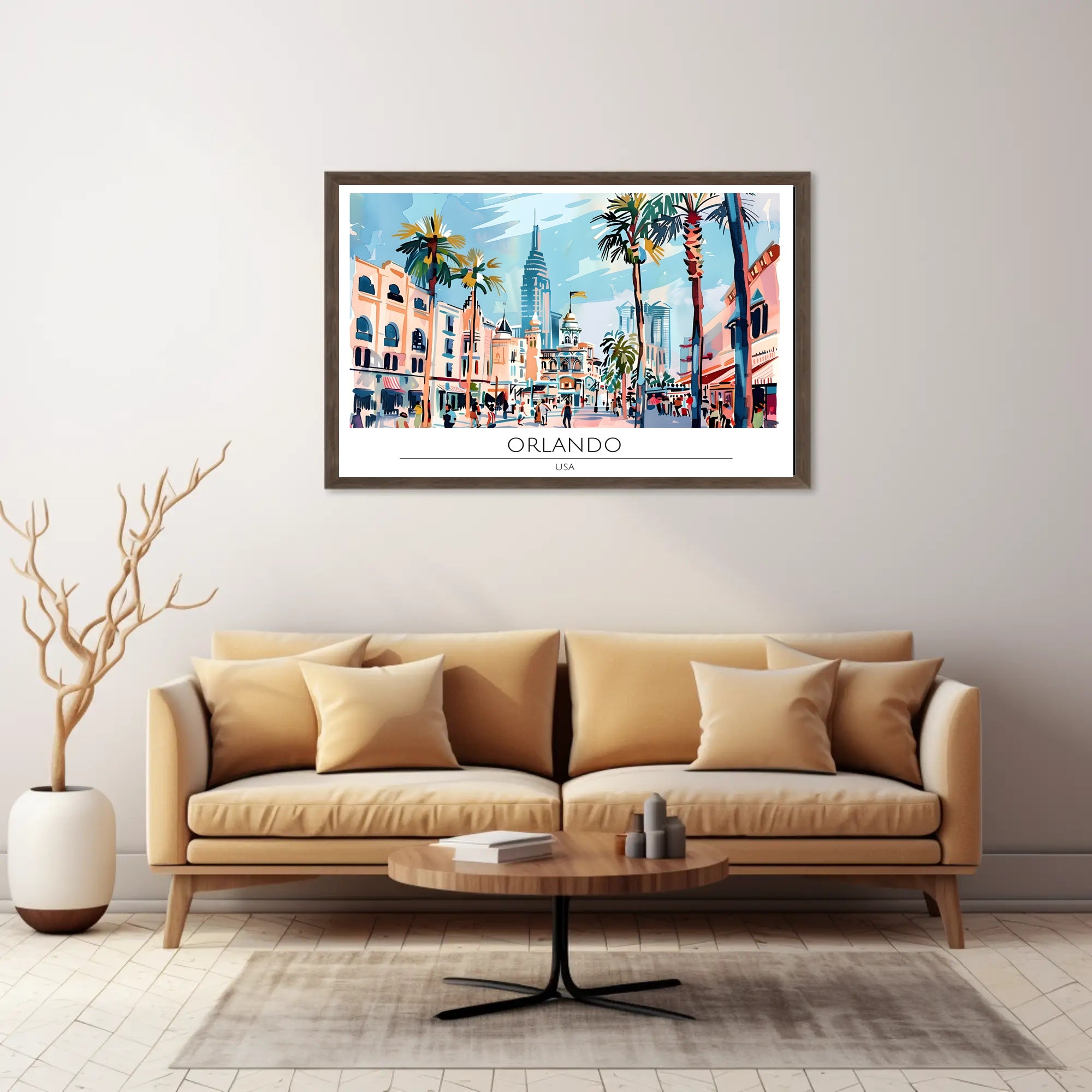 Vibrant Orlando Poster PosterGoat