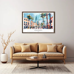 Vibrant Orlando Poster PosterGoat