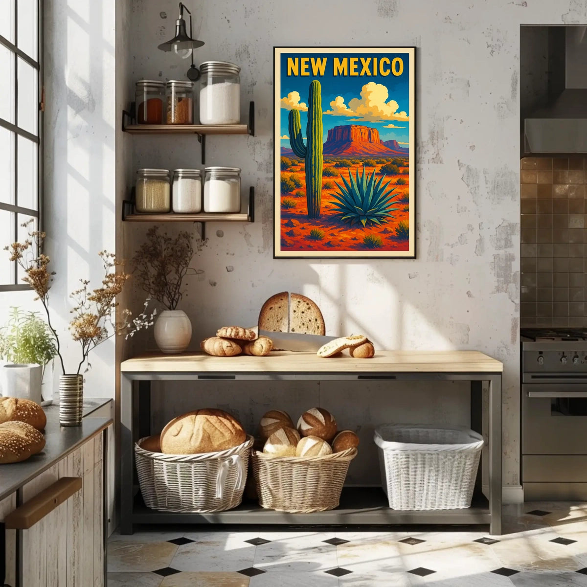 New Mexico Desert Landscape Poster