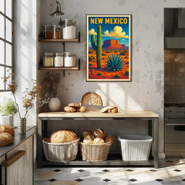 New Mexico Desert Landscape Poster