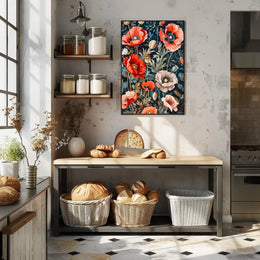 Vibrant Floral Symphony Wall Art Print