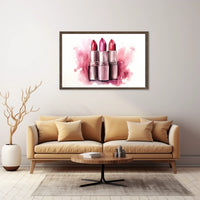 Lipstick Trio – A Splash of Color Poster