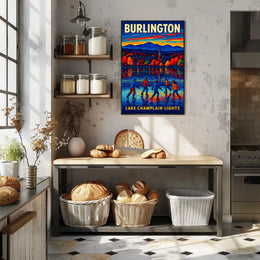 Burlington Lake Champlain Lights Poster