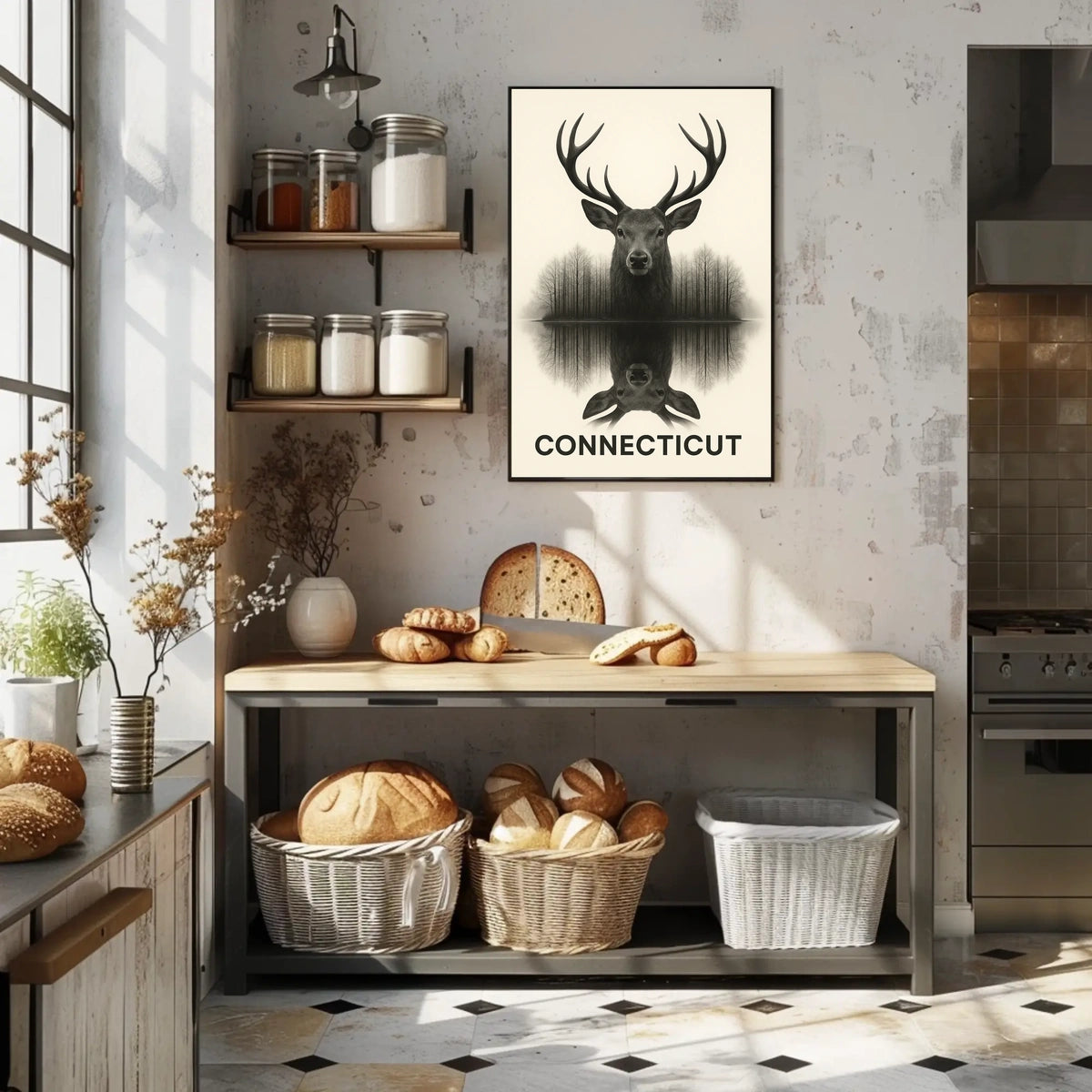 Connecticut Wildlife Reflection Poster
