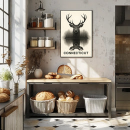 Connecticut Wildlife Reflection Poster