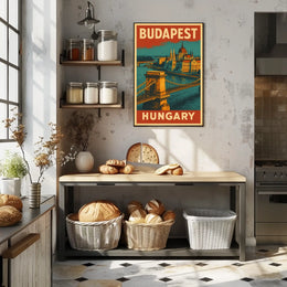 Budapest Travel Poster