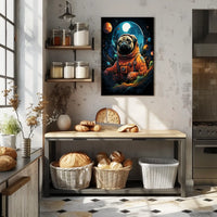 Cosmic Pug Adventure Poster