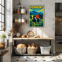 Vermont Countryside Charm Poster