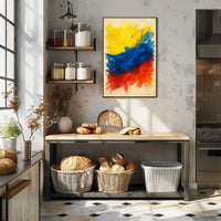 Vibrant Abstract Colors Abstract Poster