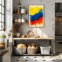 Vibrant Abstract Colors Abstract Poster