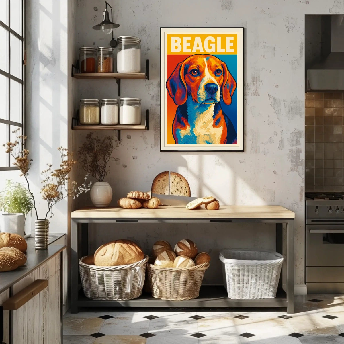 Beagle Portrait Poster