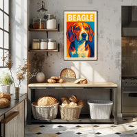 Beagle Portrait Poster