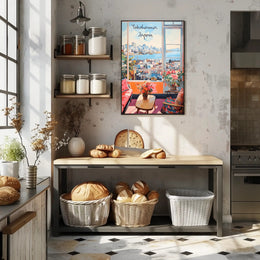 Scenic Yokohama Interior View Modern Urban Cityscape Poster