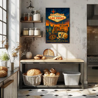 Las Vegas Poster Welcome To Fabulous City Skyline For Fans