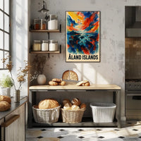 Åland Islands A Vibrant Landscape Poster