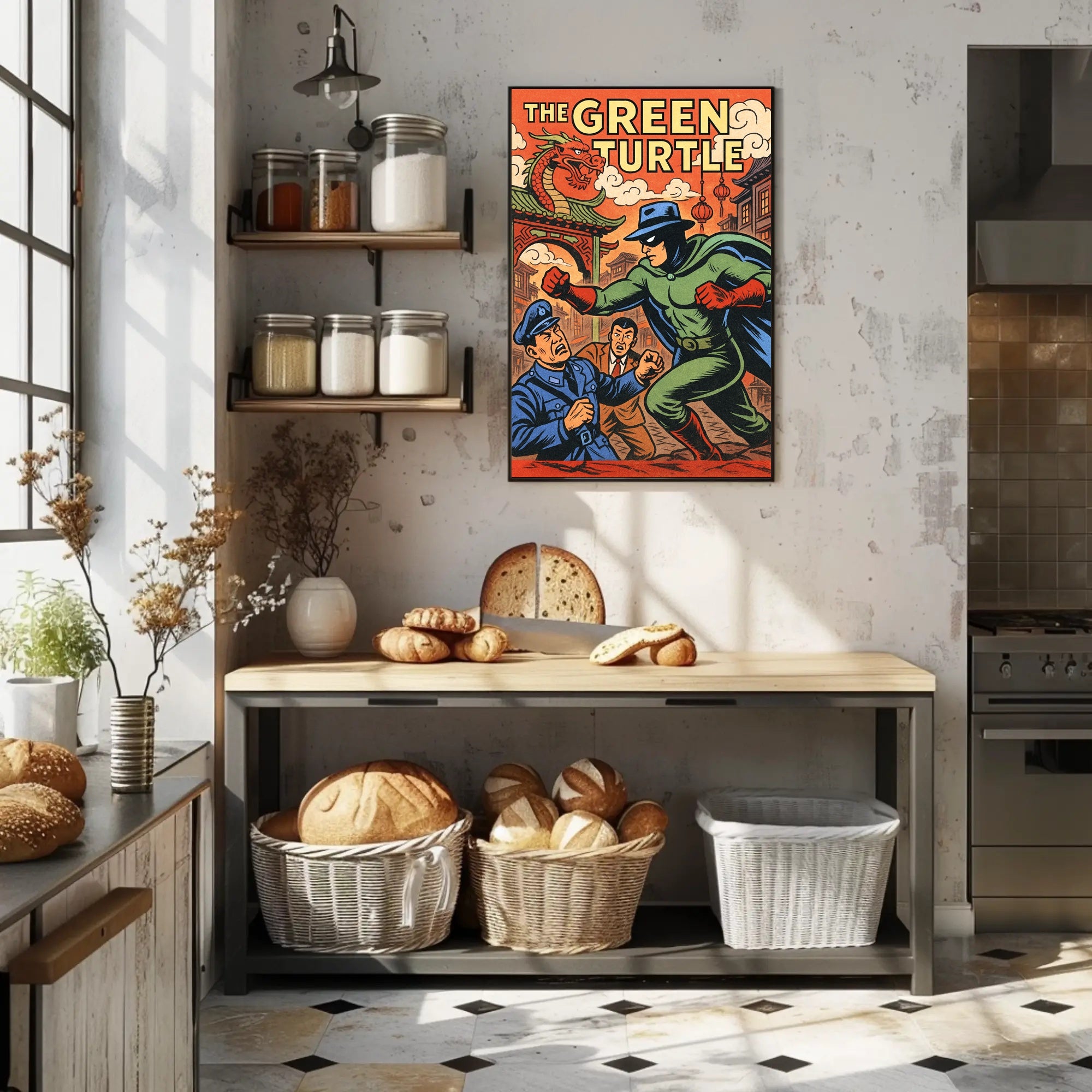 The Green Turtle Poster PosterGoat