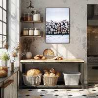 Winter Log Pile Poster