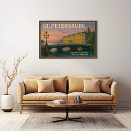 St. Petersburg Elegance Travel Poster Print