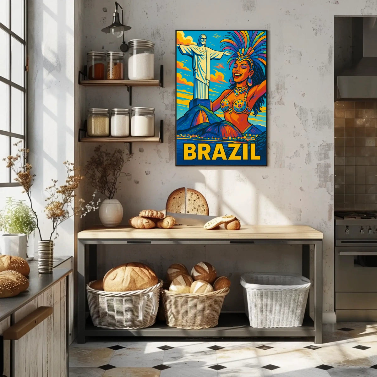 Vibrant Brazil Poster