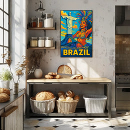 Vibrant Brazil Poster