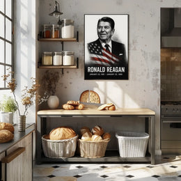 Ronald Reagan 40th President of the United States Reflections Poster