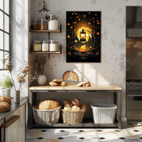 Enchanted Autumn Lantern Poster