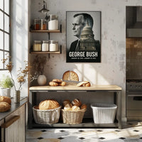 George H. W. Bush 41st President of the United States Reflections Poster