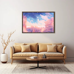 Dreamy Urban Skyline Poster