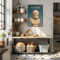 Homer Ancient Greek Poet Poster