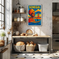 Senegal A Vibrant Tribute Poster