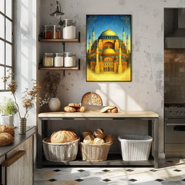 Majestic Architecture of Hagia Sophia Poster PosterGoat