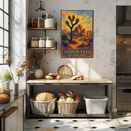Joshua Tree National Park Poster Desert Landscape Wall Art