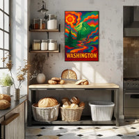 Vibrant Washington Landscape Poster