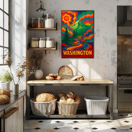 Vibrant Washington Landscape Poster
