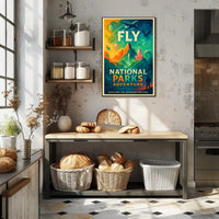 National Parks Adventure Poster Travel Wall Art
