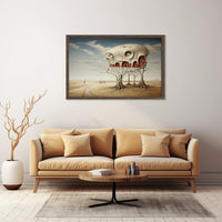 Imaginative Landscape Surreal Organic Architecture Artistic Poster