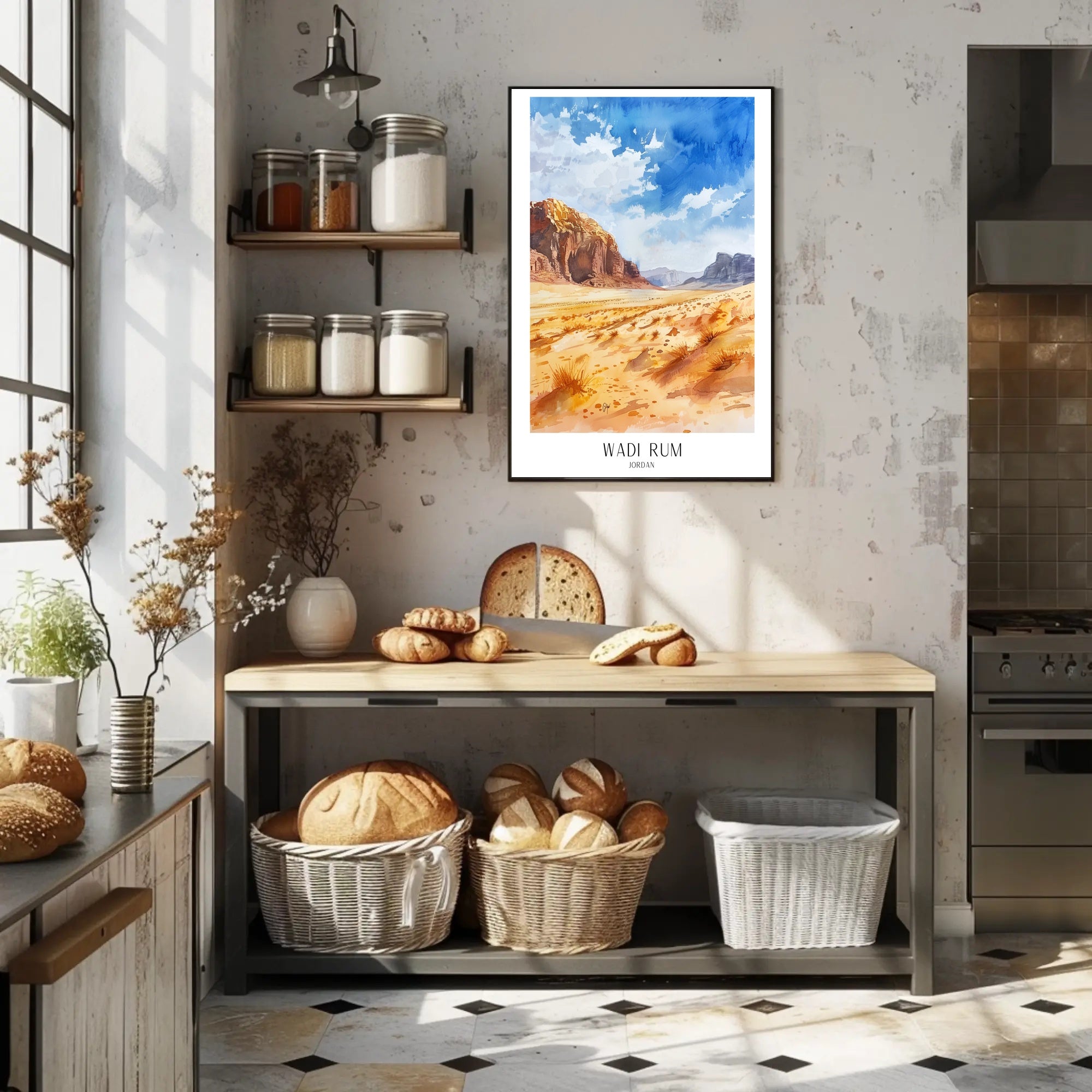 Wadi Rum Landscape Poster PosterGoat