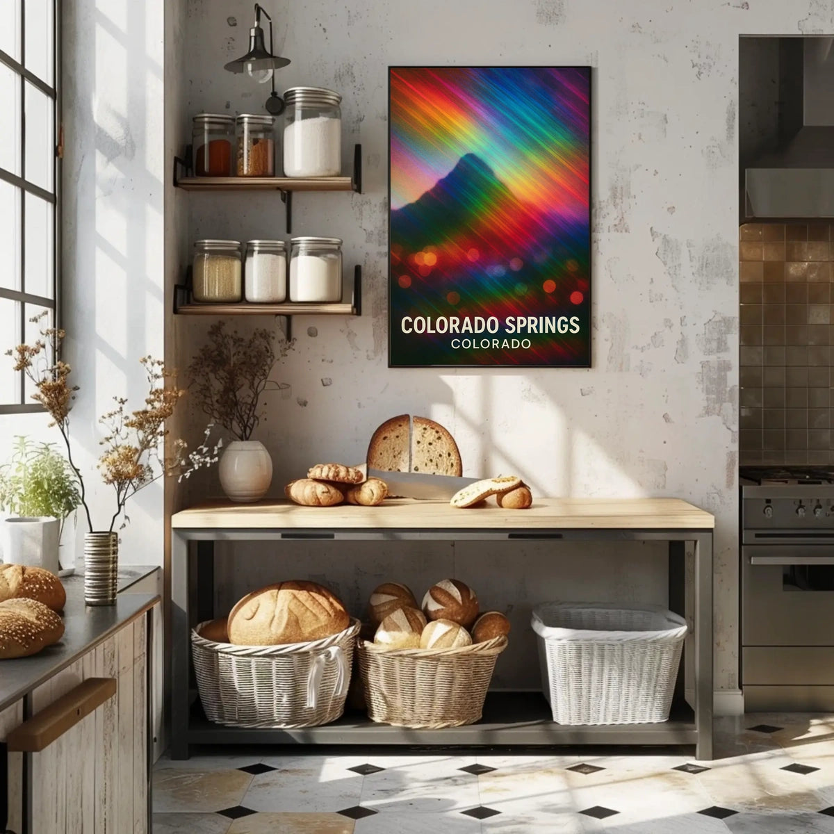 Colorado Springs Vivid Landscape Poster