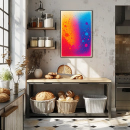 Colorful Splatter Art Poster