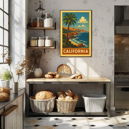 California Coastline Poster