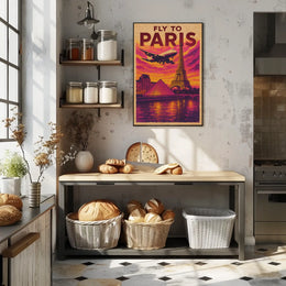 Fly To Paris Poster