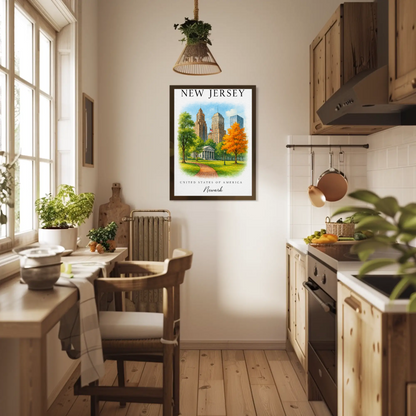New Jersey, Newark Signature Series Vintage Travel Poster
