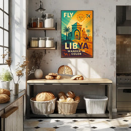 Fly Libya Wander In Color Poster
