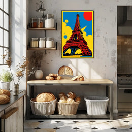 Eiffel Tower Pop Art Poster