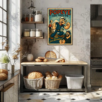 Cartoon Sailor Adventure: Vintage Pop Culture Poster