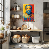 Plato Philosophical Icon Poster