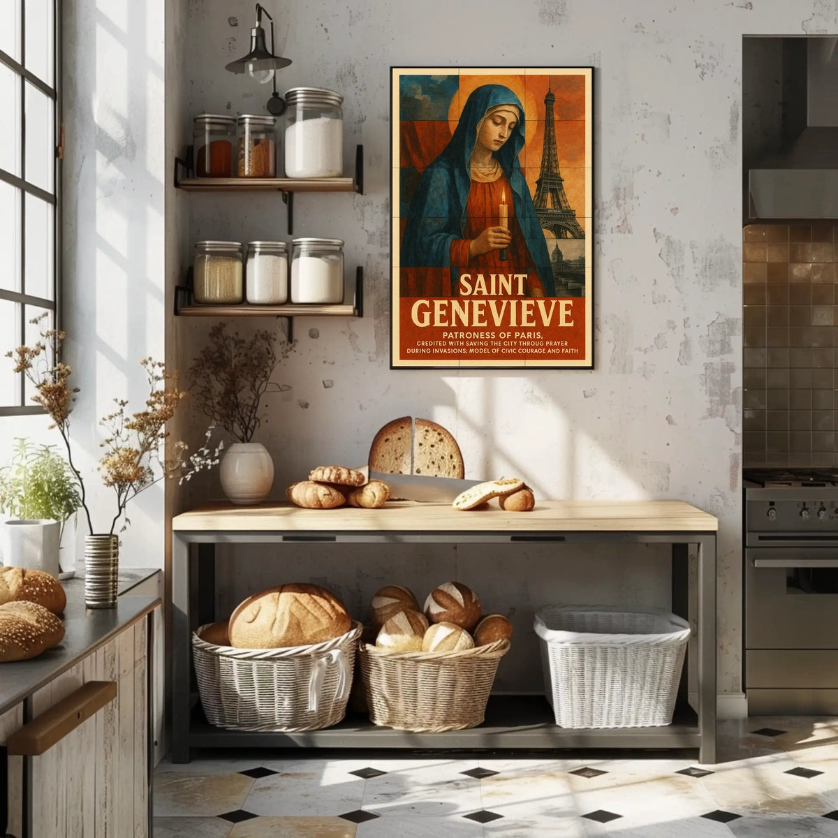 Saint Genevieve Patroness Of Paris Poster