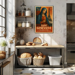 Saint Genevieve Patroness Of Paris Poster
