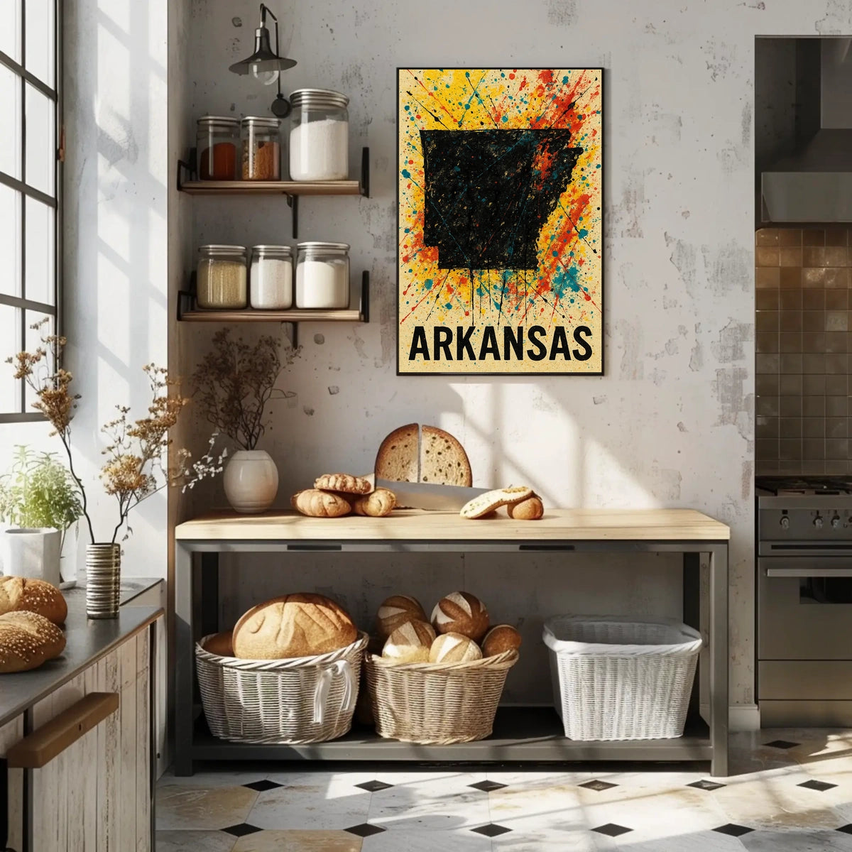 Arkansas State Art Poster